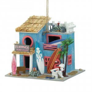 Songbird 10019004 Flamingo Surf Club Beachy Bird House