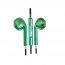 At EBA01-GRN Stereo Earbuds Wmic Grn