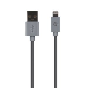 At PVLC10-GRY 10ft Lightning Cable Gry