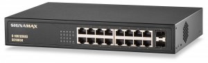 Signamax SIG-FO-SC10050 C-100 16 Port Gigabit Poe+ Switch 2 Sfp