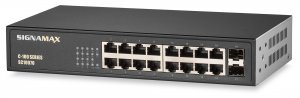 Signamax SIG-FO-SC10070 C-100 16 Port Gigabit Switch With 2 Sfpp