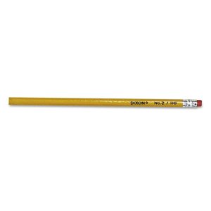 Dixon DIX 14402 Dixon Woodcase No.2 Eraser Pencils - 1  Dozen