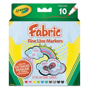 Crayola 588215 Marker,fabric,80st,ast