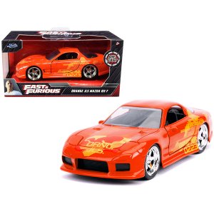 Jada 31442 Orange Julius\' Mazda Rx-7 Orange Metallic With Graphics Fa