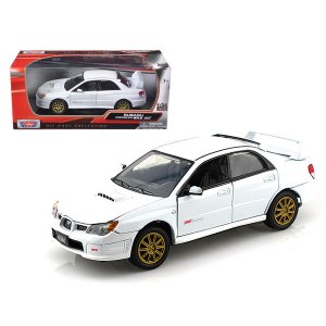 Motormax 73330w Subaru Impreza Wrx Sti Blue Metallic 124 Diecast Model