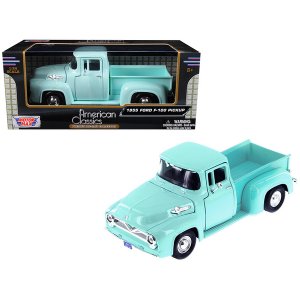 Motormax 79341grn 1955 Ford F-100 Pickup Truck Light Green 124 Diecast