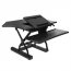 Loctek PC36B Ac  Sit-stand Dt Workstation W Power Strip Holder  Usb Bl