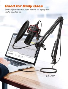 Fifine FIFINE-MICFN Usb Gaming Microphone Set With Flexible Boom Arm S