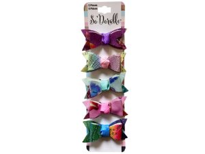 Bulk KA859 Multi-color 5 Piece Hair Clippies