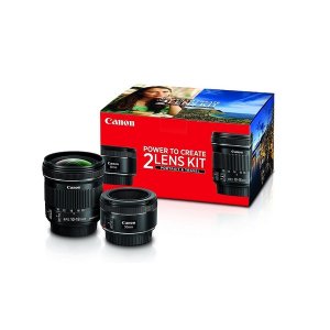 Canon 0570C010 Travel 50mm F1.8 And 10-18mm Two Lens Kit