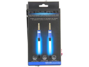 Bulk CR095 Blue Electroluminescent Aux Cable