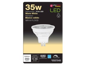 Bulk DB396 Utilitech Pro Mr16 35w Equivalent Warm White Gu5.3 Base Led