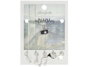 Bulk GW861 Camera Charm Necklace With Multiple Charms