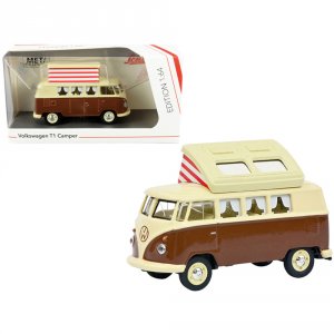 Schuco 452026600 Volkswagen T1 Camper Bus With Pop-top Roof Brown And 