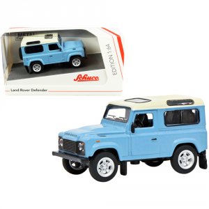 Schuco 452027500 Land Rover Defender Light Blue With Cream Top 164 Die