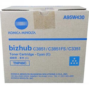 Original Konica KNMA95W430 Tnp-49c Cyan Toner Cartridge For Use In Biz