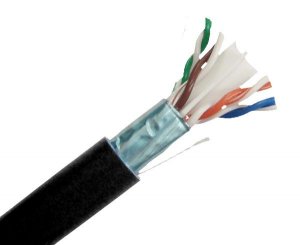 Primus CAT6PLEN-SHIELD-BK Cat6 Plenum Shielded Cable Black