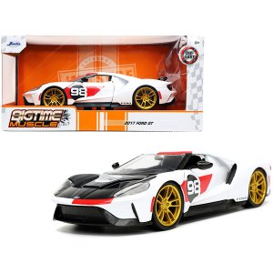 Jada 32700 2021 Ford Gt 98 White Heritage Edition Bigtime Muscle Serie