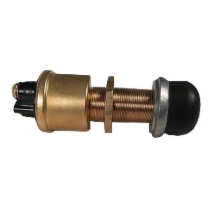 Raritan 164000BR Heavy-duty Push Button Switch - Brass