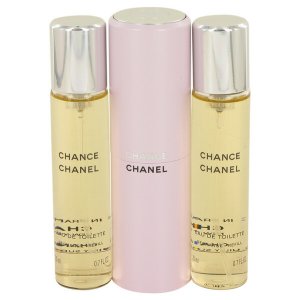 Chanel 535702 Chance Mini Edt Spray + 2 Refills 3  X 0.7 Oz For Women