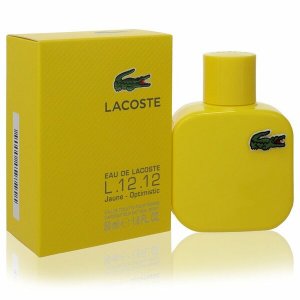 Lacoste 554235 Eau De  L.12.12 Jaune Eau De Toilette Spray 1.6 Oz For 