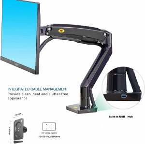 Amazon F100A-B Nb North Bayou Monitor Arm Desk Mount Ultra Wide Full M