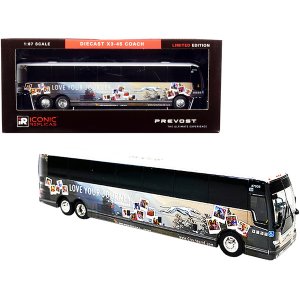 Iconic 87-0275 Prevost X3-45 Coach Bus New York Greyhound Go Further 1