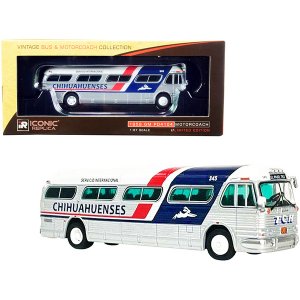 Iconic 87-0315 1959 Gm Pd4104 Motorcoach Bus El Paso Texas Chihuahuens