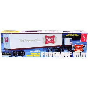 Amt AMT1234 Skill 3 Model Kit Fruehauf Fb Beaded Panel Van Trailer Mil