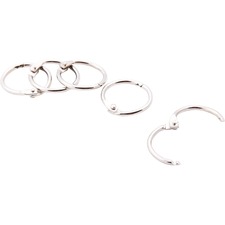 Baumgartens 102386 Book Rings 34 5 Pack Chrome (31415) - 0.8 Diameter 