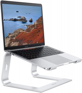 Omoton TM-L2-SILVER-US Laptop Stand, Detachable Laptop Mount, Aluminum