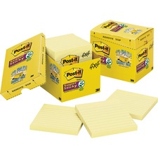 3m MMM 67512SSCP Post-itreg; Super Sticky Lined Notes Cabinet Pack - 1