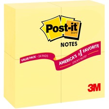 3m MMM 65424VADB Post-itreg; Notes Notepads - 2160 - 3 X 3 - Square - 