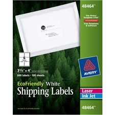 Avery AVE 48464 Averyreg; Ecofriendly Shipping Label - Water Based Adh