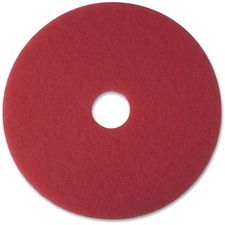 3m MMM 08392 Red Buffer Pads - 5carton - Round X 17 Diameter - Buffing