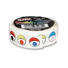 Pacon PAC 340301 Creativity Street Wiggle Eyes Stickers - Self-adhesiv