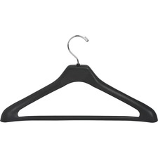 Lorell LLR 01064 1-piece Plastic Suit Hangers - For Garment - Plastic,