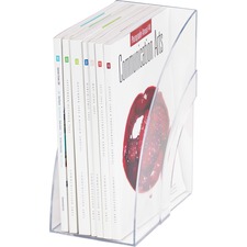 Newell RUB 96502ROS Rubbermaid Deluxe Magazine Files - Clear - Plastic