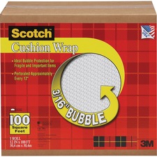 3m MMM 7961 Scotch Cushion Wrap - 12 Width X 100 Ft Length - Lightweig