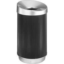 Safco SAF 9799BL Safco At-your-disposal Vertex Waste Receptacle - 38 G