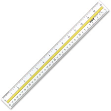 Acme ACM 10580 Westcott Clear Document Rulers - 15 Length 1 Width - Me