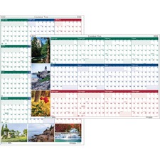 House HOD 3931 Earthscapes Scenic Wipe-off Wall Planner - Julian Dates