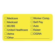 Tabbies TAB 02940 Medical Office Insurance Check Labels - 1 34 X 3 14 