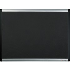 Lorell LLR 75697 Black Mesh Fabric Covered Bulletin Boards - 36 Height