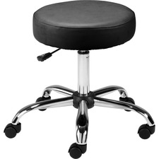 Lorell LLR 69513 Backless Pneumatic Height Stool - 275 Lb Load Capacit