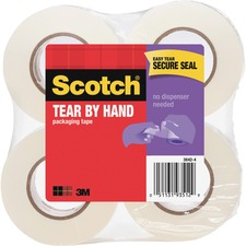 3m MMM 38424 Scotch Tear-by-hand Mailing Packaging Tape - 50 Yd Length