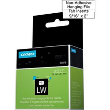 Newell DYM 30376 Dymo Hanging File Tab Inserts - 916 X 2 Length - Dire