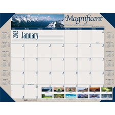 House 50011108 Earthscapes Motivational Desk Pad - Julian Dates - Mont