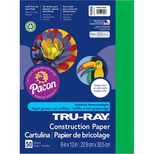 Pacon PAC 103006 Tru-ray Construction Paper - 12width X 9length - 76 L