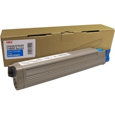 Original Okidata 42918983 C9650 Cyan Toner Cart Type C7, 16.5k